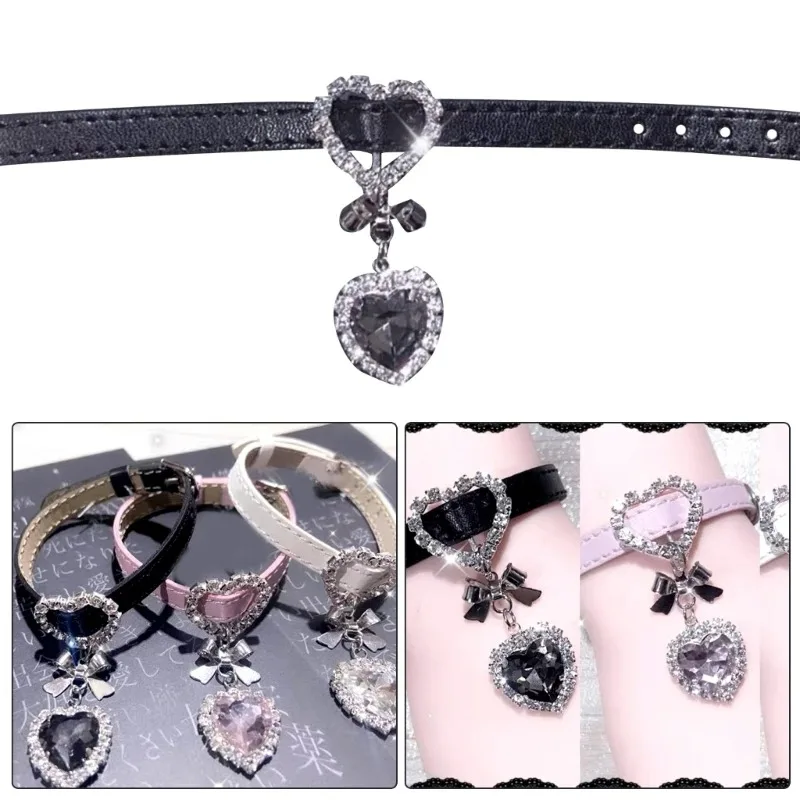 Unique PU Heart Fashion Pendant Bracelets Necklace Charm Wristband Bracelets for Women Girl New Birthday Gift Bowknot Hand Chain