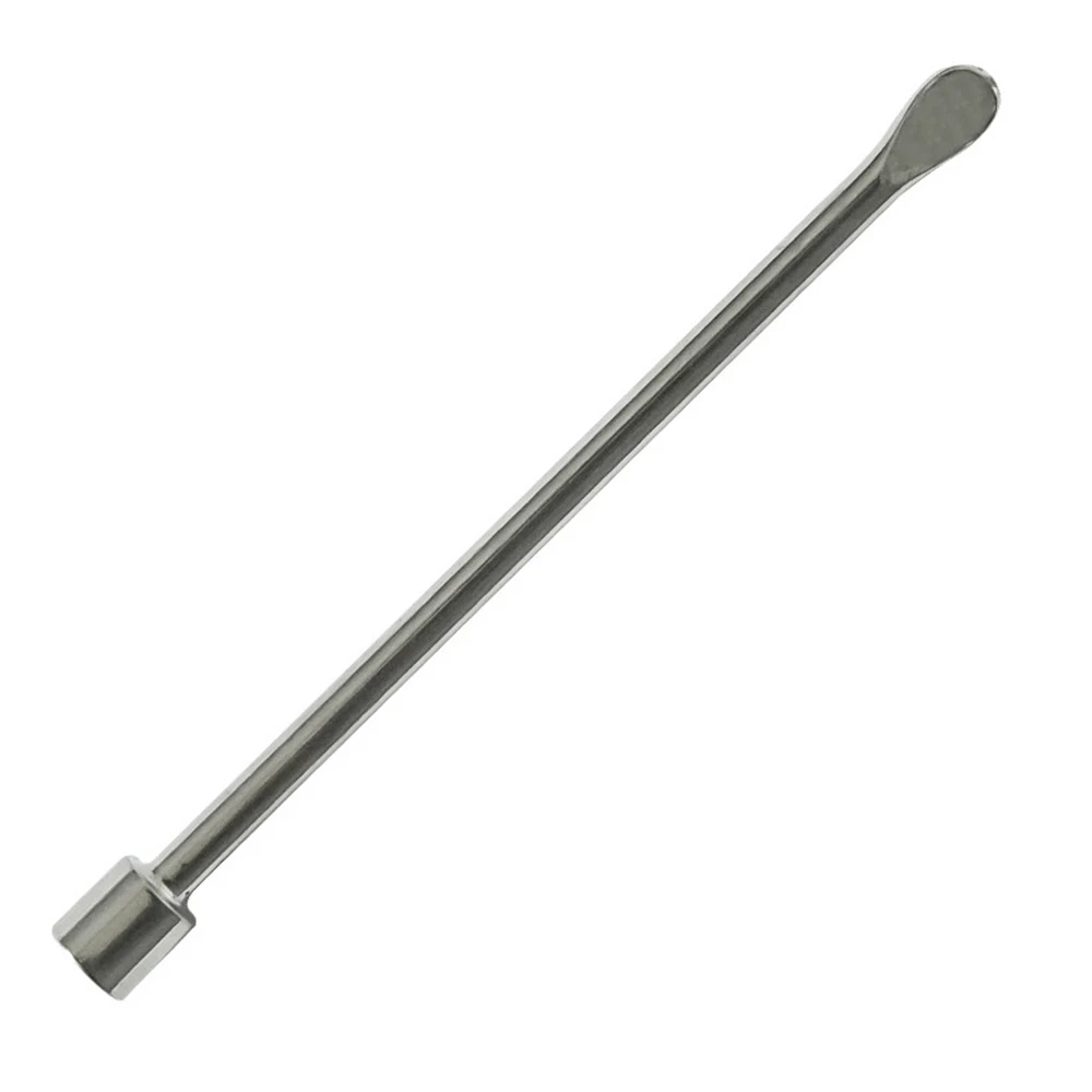 ZMPLUS 60mm Stainless Steel Mini Ear Spoon Bottle Shovel Tool for Tobacco Wax Cleaning Smoking Tool