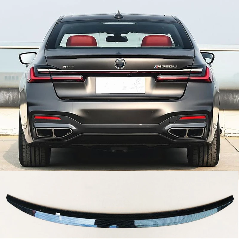 

Suitable For BMW 7 Series ABS Material Rear Trunk Accessories Black Body Modified Spoiler 730LI 740 750 M760 Decorative Top Wing
