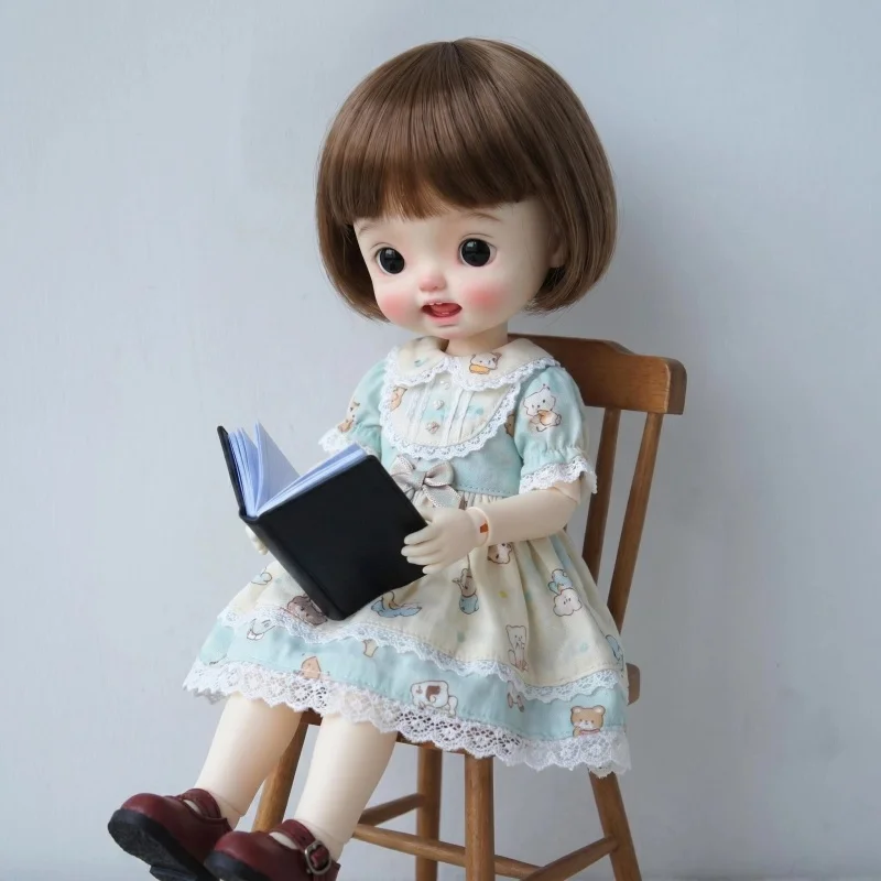 JD256 All Size BOBO BJD Synthetic Mohair Wig For 1/12 1/8 1/6 1/4 1/3 Blythe 11-12 inch Tiny OB11 YOSD MSD SD QBaby Doll Hair