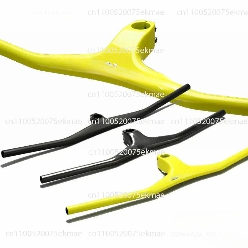 Mountain bike carbon fiber integrated handlebar horizontal ultra-light off-road