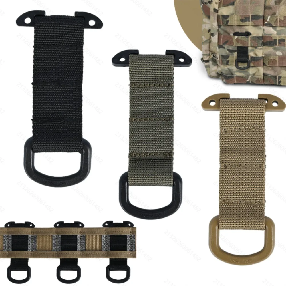 Tactical Gear Molle Clip D Hook T-Mount Molle Key Holder Plastic Carabiner for Glove Clip Tactical Backpack Belt Accessories