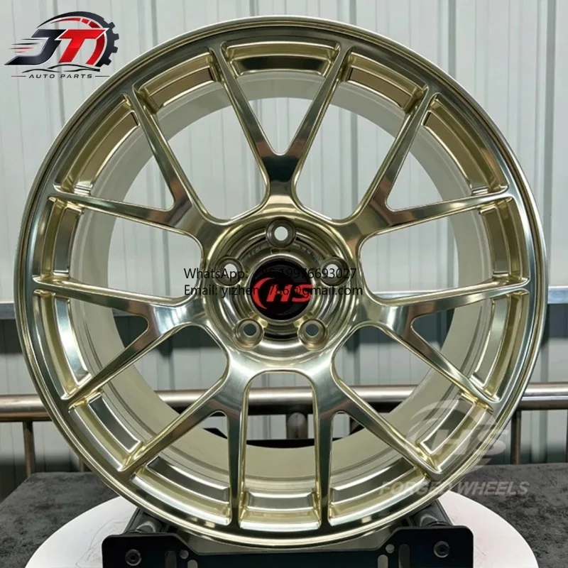 JT Forged Rims 5x112 5x120 17 18 19 20 Inch Rim Polished Gold Car Forged Wheel For M4 M5 G80 G82 F32 F30 F87 E90 E46