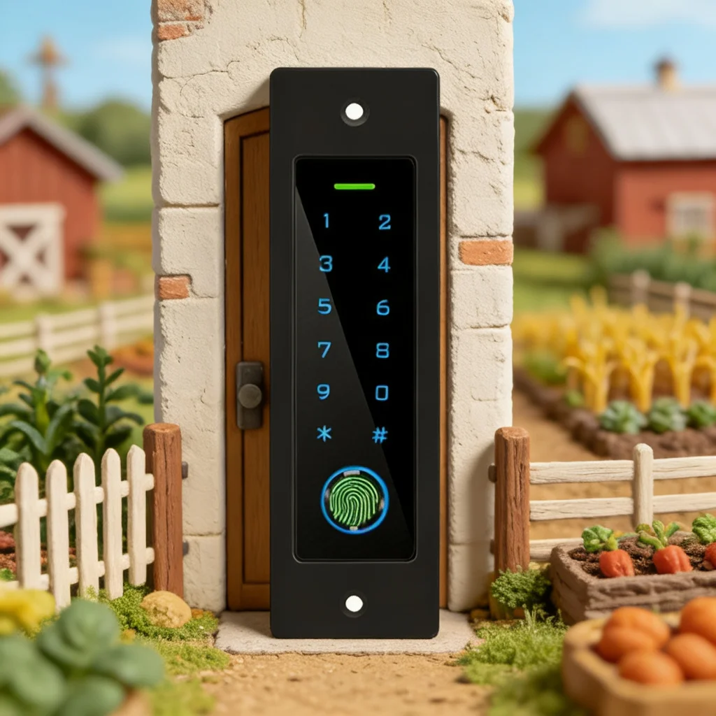 Support Tuya APP Smart Embedded-Mount Fingerprint Keypad 125Khz, Waterproof Metal, Standalone Access Controller with App Unlock