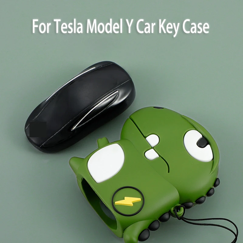 

Good Silicone Key Case for Tesla Model 3 Model Y Model X Model S Smart Card Remote Auto Car Key Case Cover Protective Fob Ring