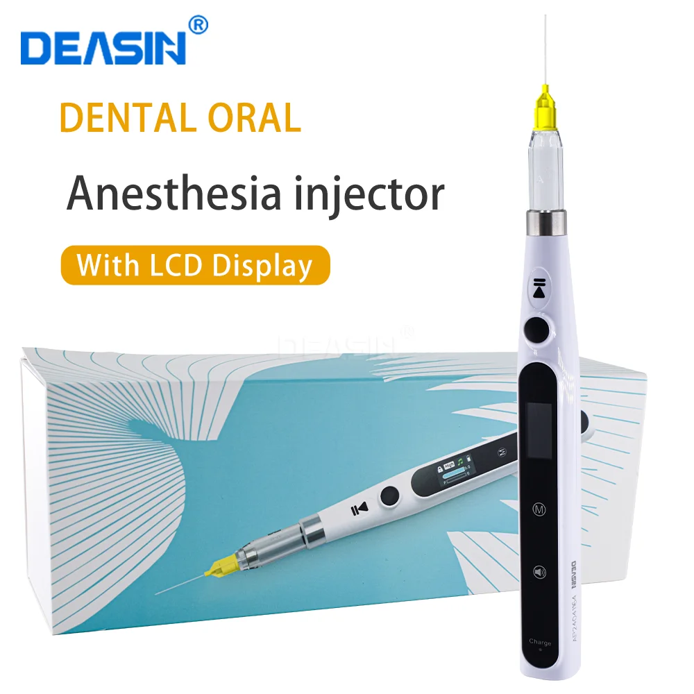 

DEASIN Dental Oral Anesthesia Injector Portable Painless Wireless Local Anesthesia with Operable LCD Display Chargeable & suctio