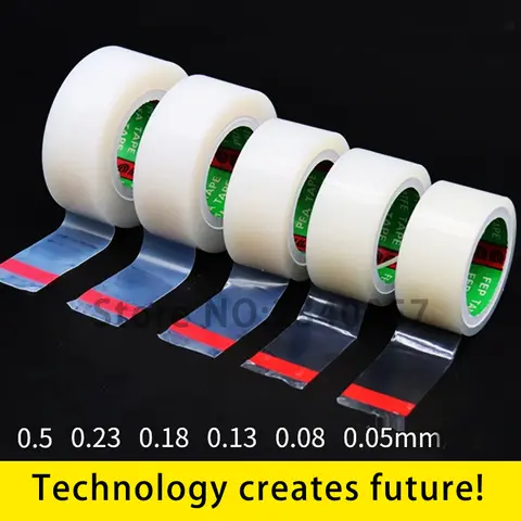 Delitape-Auto-adhésif simple face, transparent, blanc, résistant à l'usure à 260 °, résistant aux acides et aux alcalis, haute température, lisse