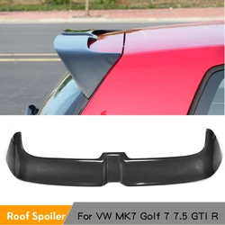 Carbon Fiber Car Rear Trunk Spoiler Wing for Volkswagen VW Golf 7 VII MK7 7.5 GTI R 2014-2019 ABS Roof Window Boot Lip Spoiler