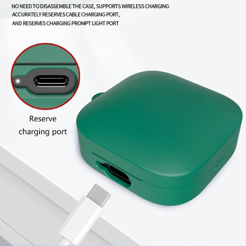 Upgrades Silicone Case Cover Not Slip & Shockproofs Protections Earbud Storage Bag Flexible For Redmi Buds 6 Active Earbud