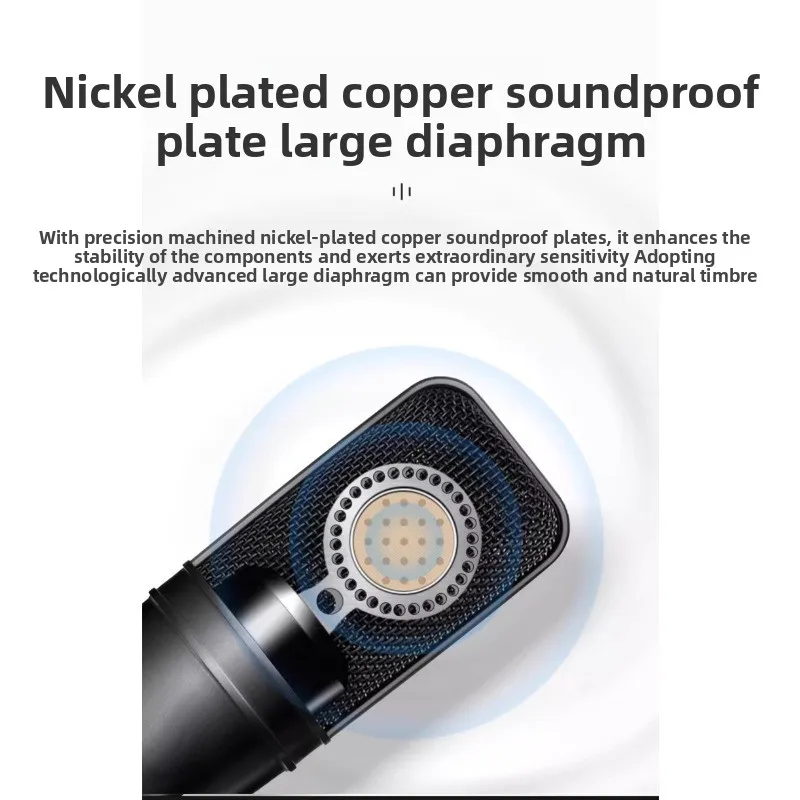 AT4040 Комплект оборудования для записи аудиокниг Дублинг Конденсаторный микрофон для потоковой передачи в прямом эфире