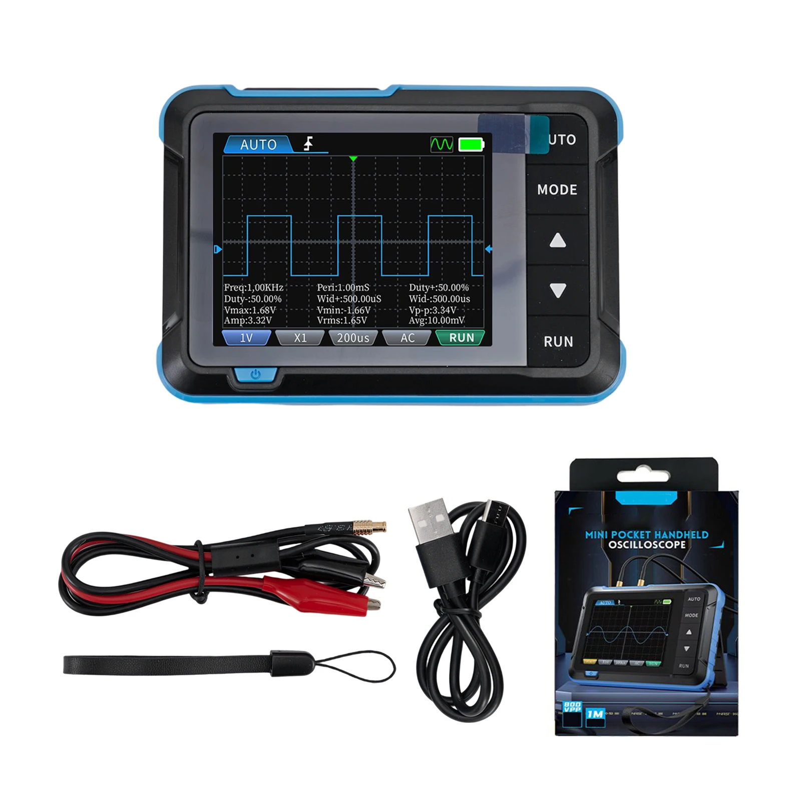 

Multi Function For FNIRSI DSO153 Portable Oscilloscope with Calibration Square Wave Functionality for Easy Use