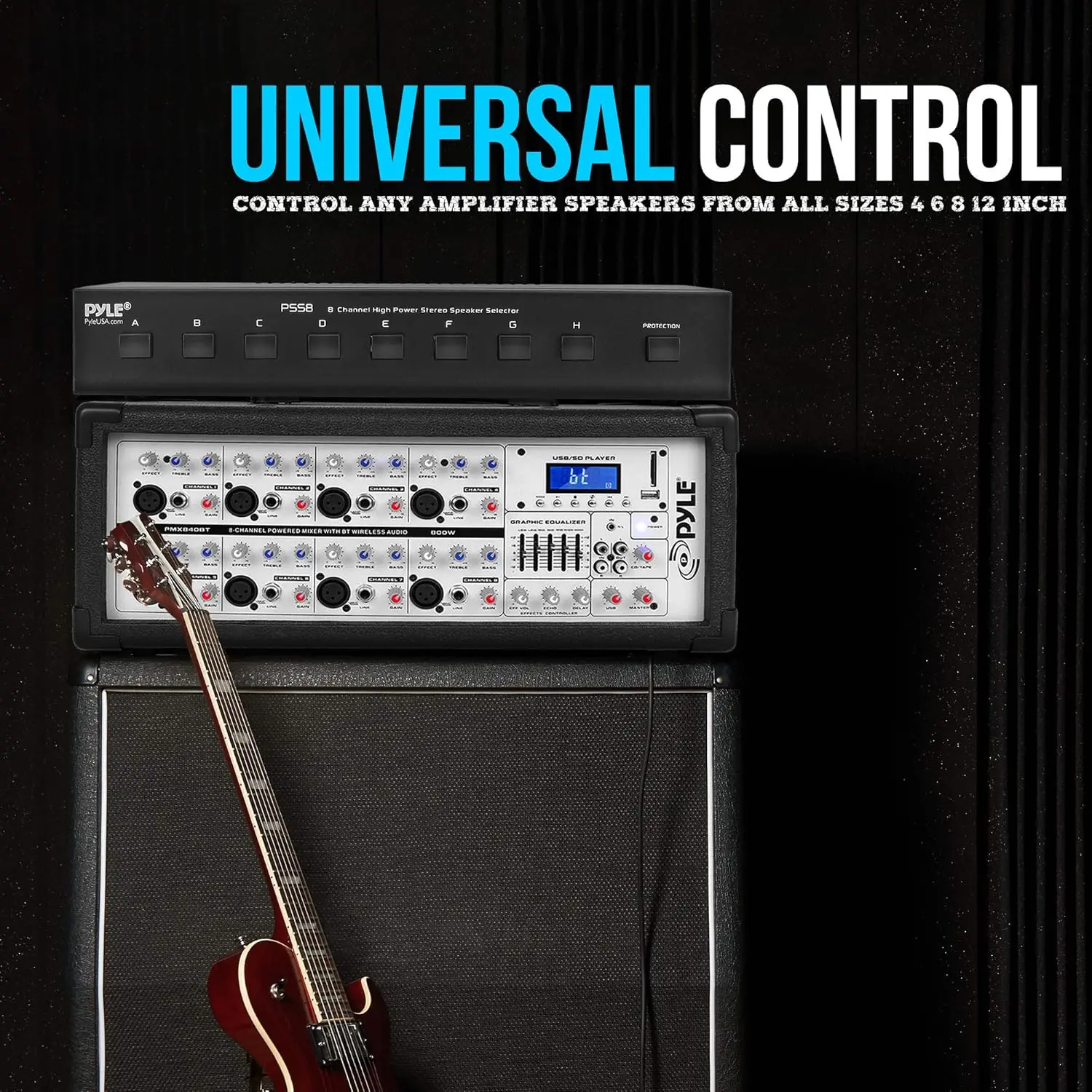 Pyle Stereoluidsprekerkiezer met hoog vermogen |   Home Audio-apparatuur