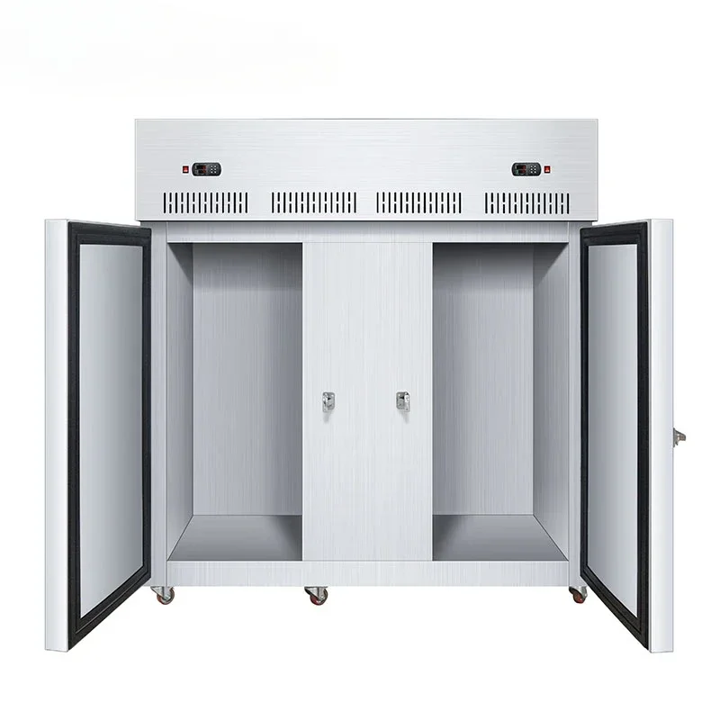 Commercial 1000-Liter Vertical Stainless Steel Deep Ice Freezer Cooling Refrigerator with Air Compressor 1900*940*2150mm
