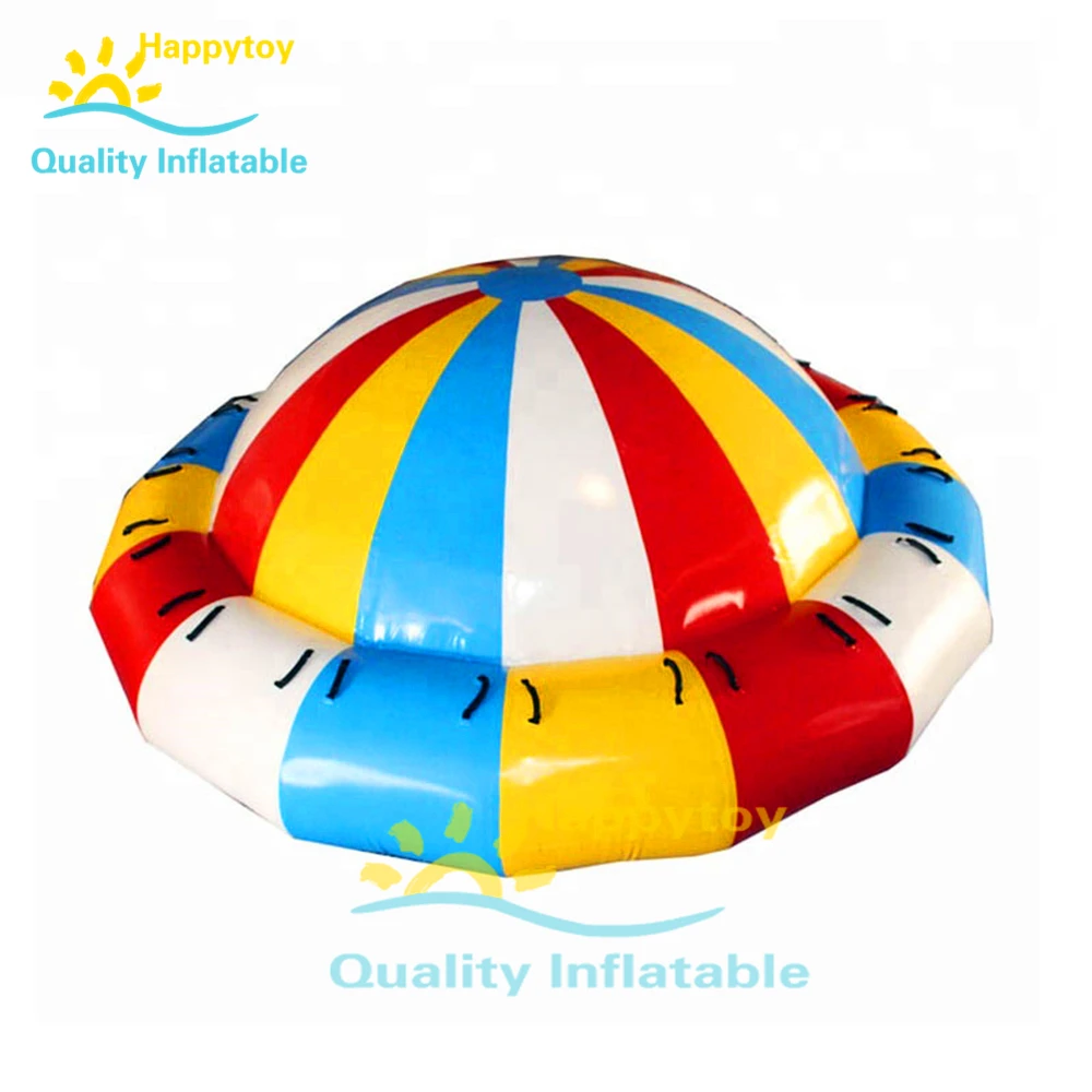 Towable Crazy UFO Fly Water Ski Semi Inflatable Disco Boat