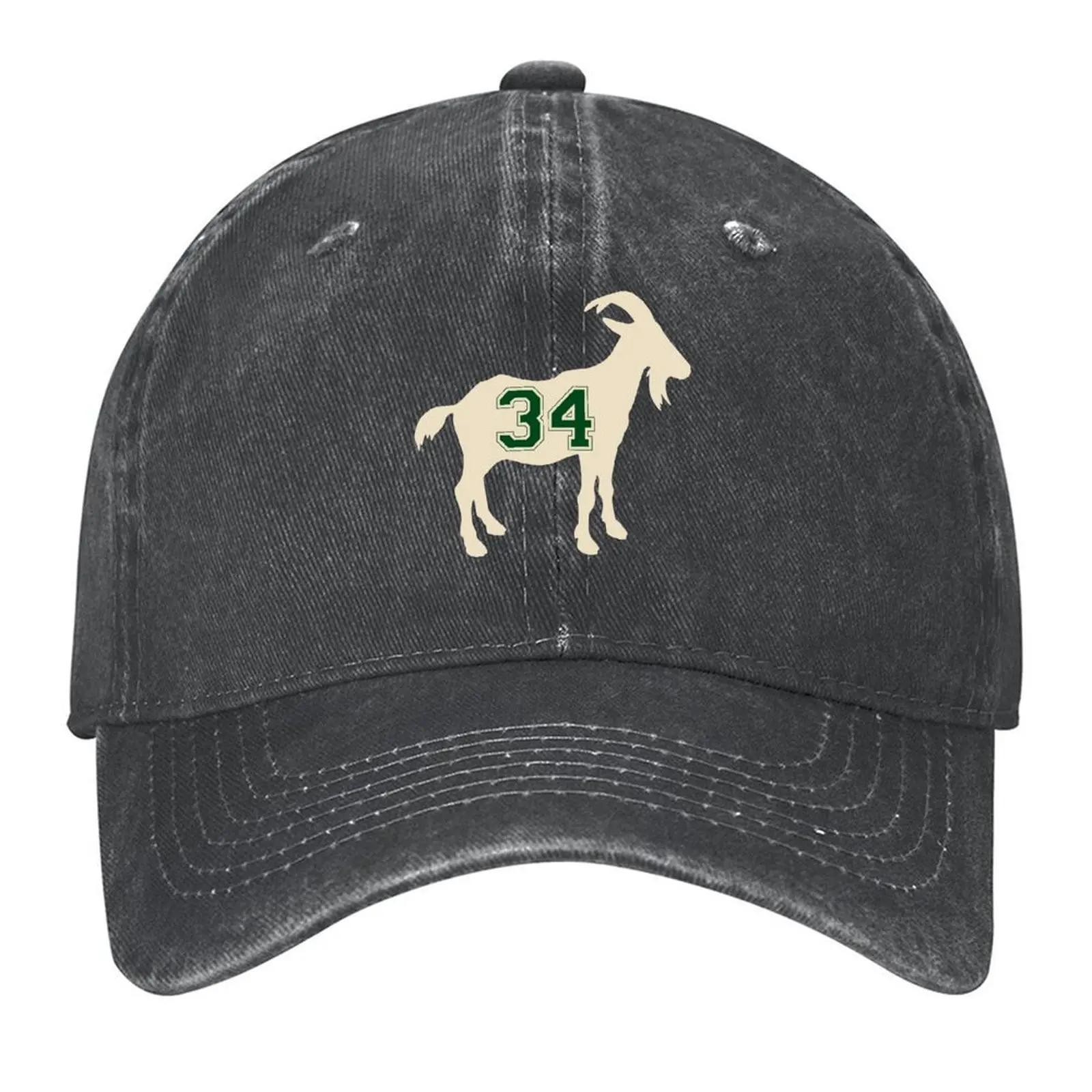 

Goat Number 34 Baseball Cap birthday Vintage sun caps Wild Ball Hat Women's Hats Men's
