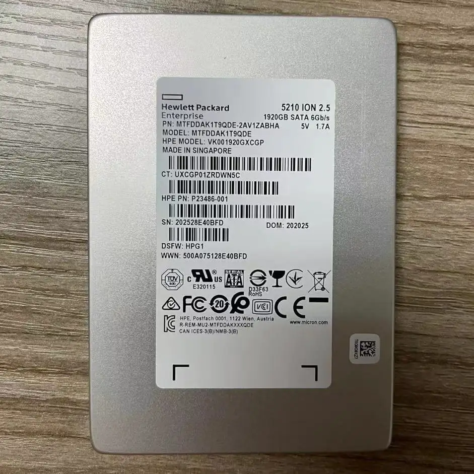 1.92TB Micron SSD 5210 ION 2.5