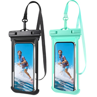 HAISSKY 2 PCS TPU Waterproof Phone Pouch Universal Summer Swimming Surfing Beach Phone Storage Pouch For iPhone Samsung Xiaomi
