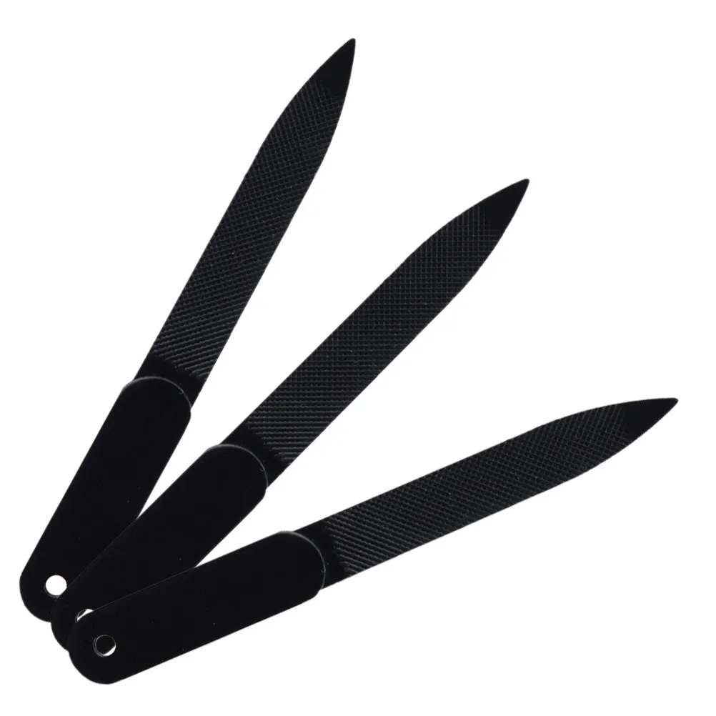 

3Pcs Nail Files Stainless Steel Manicure Pedicure Tools Smooth Finish Portable Travel Set for Fingernail Toenail Care