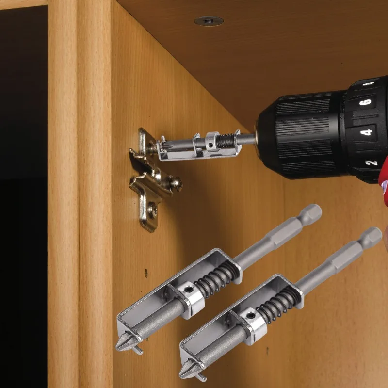 10/1 Peças Suporte Universal de Mola para Pontas de Chave de Fenda, Grampo de Fixação para Marcenaria, Reparos Domésticos DIY, Kits de Ferragens