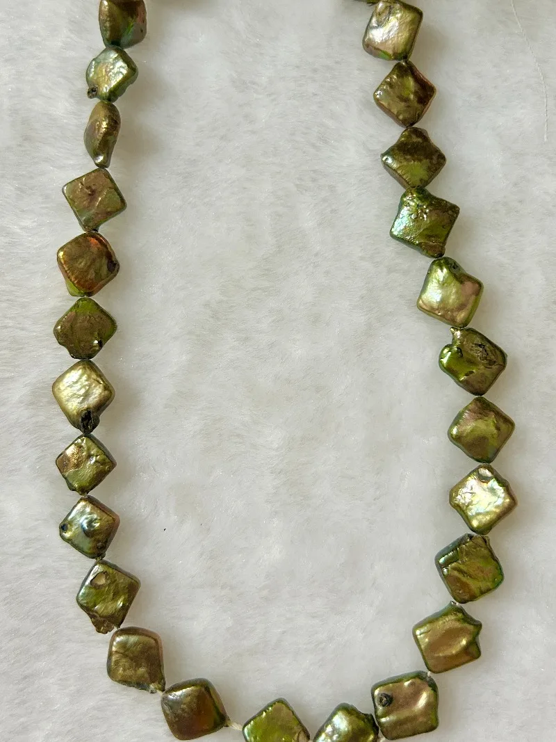 Natural Around 5x12mm Green Semi-finished Handmade Necklace Bracelet
