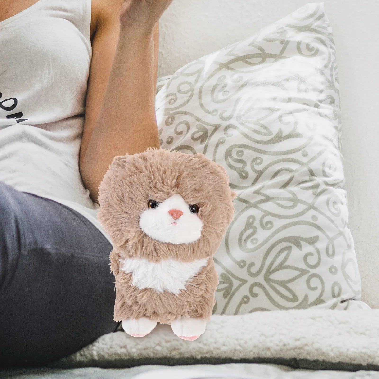 

Adorable Kawaii Cat Pillow Soft PP Cotton Stuffed Animal for Kids Girls Birthday Valentine Children's Day Gift Bed Sofa Decor