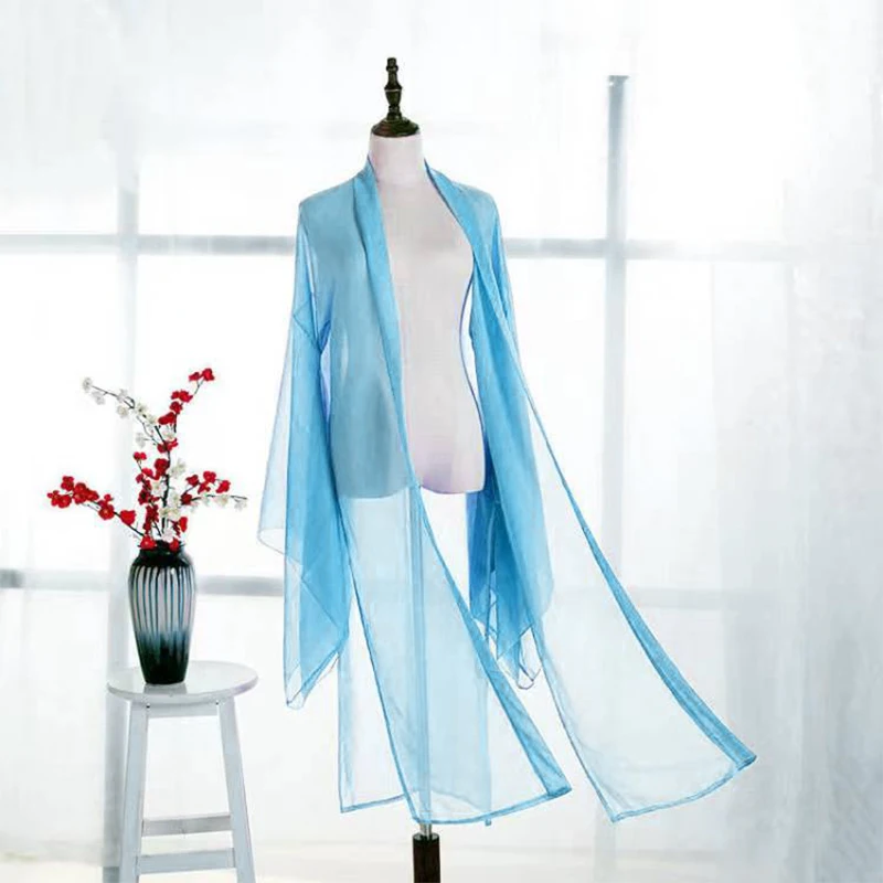 Sommer Dünne Alte Chinesische Große Hülse Hemd Tüll Tang-dynastie Hanfu Strickjacke Dance Kleidung Cosplay Bühne Kostüm Hanbok – Detail 17