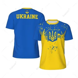 Exclusive design Ukraine Flag Grain 3D Printed Men For Running Bike Soccer Tennis Fitness Sports tshirt Mesh Fans Short T-shirt