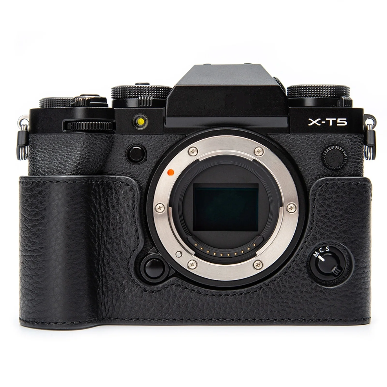 For Fuji XT5 X-T5 Case Kit With Metal Base Vintage Genuine Leather Camera Half-Wrap Case Quick Release Camera Wrist Strap