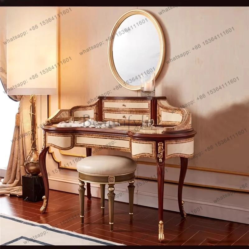 English solid wood dresser with pumping storage dresser neoclassical furniture