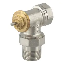 DN15 DN20 Brass Angle Temperature Control Valve Thermostatic Regulating Valve Without Thermostatic Head For Radiator Valve Parts