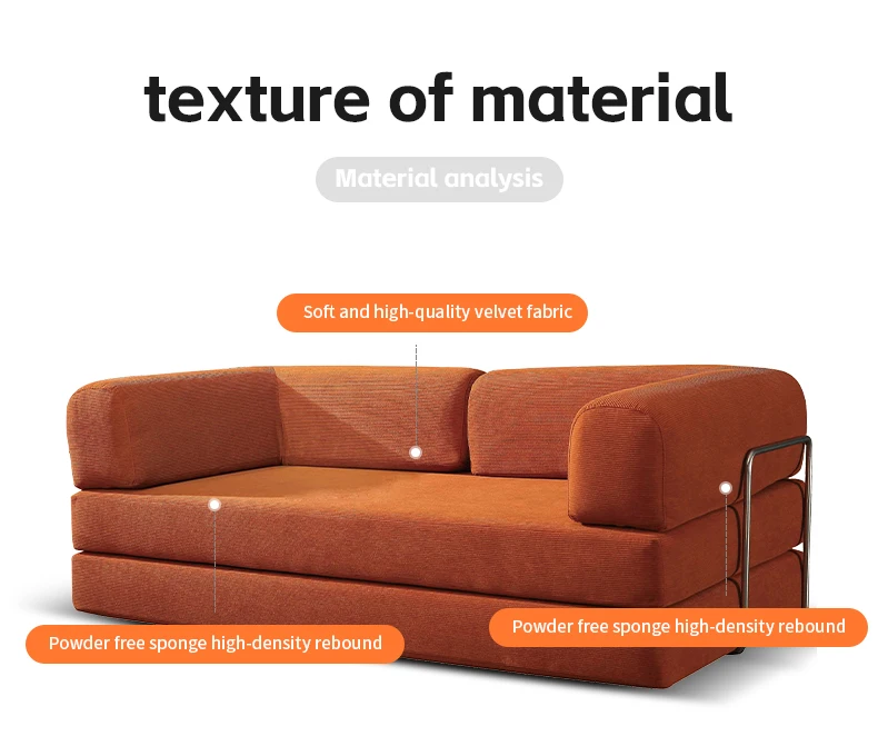 Canapé-lit pliable à Compression sous vide, canapé Convertible polyvalent, rangement Compact