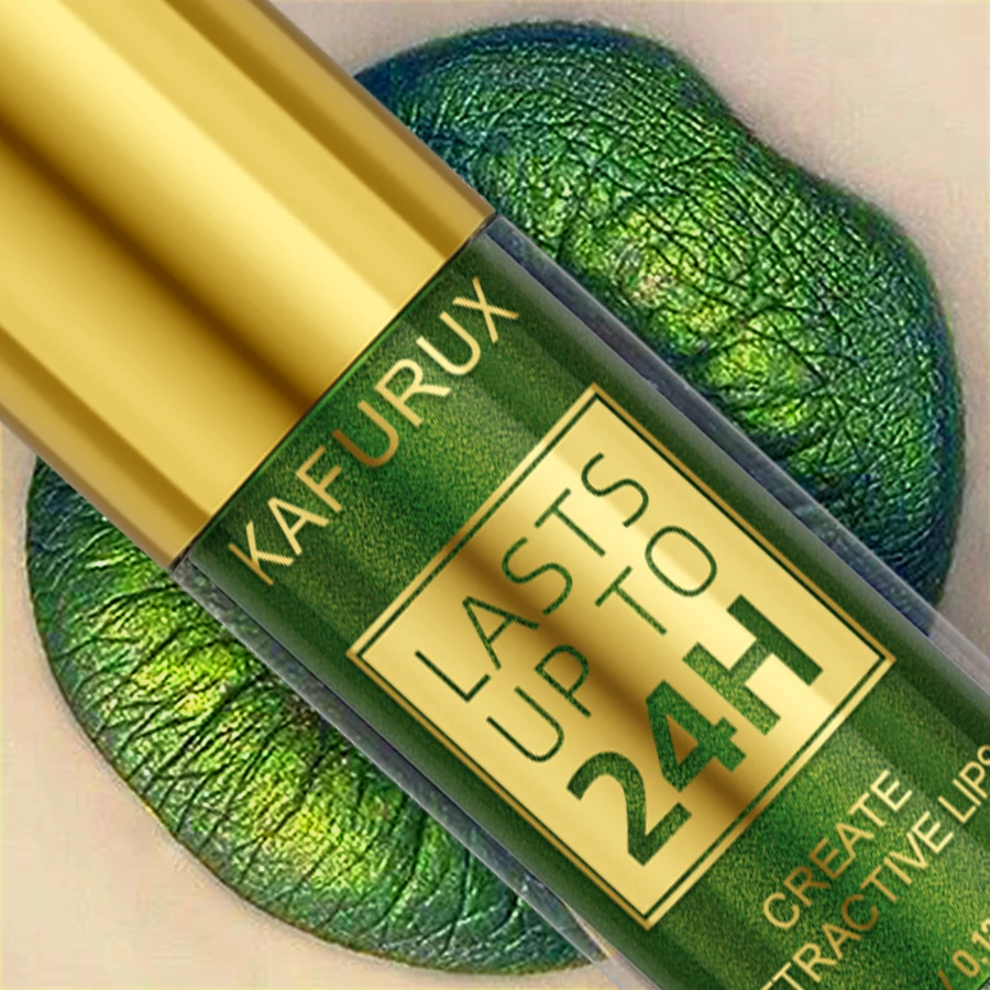 3 Farben Rauchgrüner Lippenstift-Stift Wasserfest Perlmutt-Metallic-Glitzer für Augen- oder Lippen-Make-up Werkzeug Geschenke Kosmetik – Detail 1