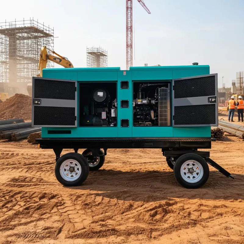 Diesel Generator Set 100/200/300/600/800 KW, Soundproof Enclosure, Fully Automatic Generator Set