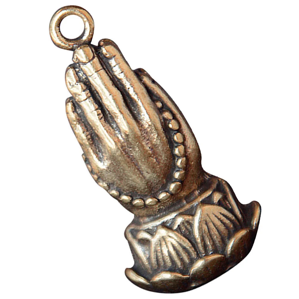 

Buddha Hand Pendant Decorations Charm Ornaments Brass Small Bracelet Creative Hanging Office Decorative Statue