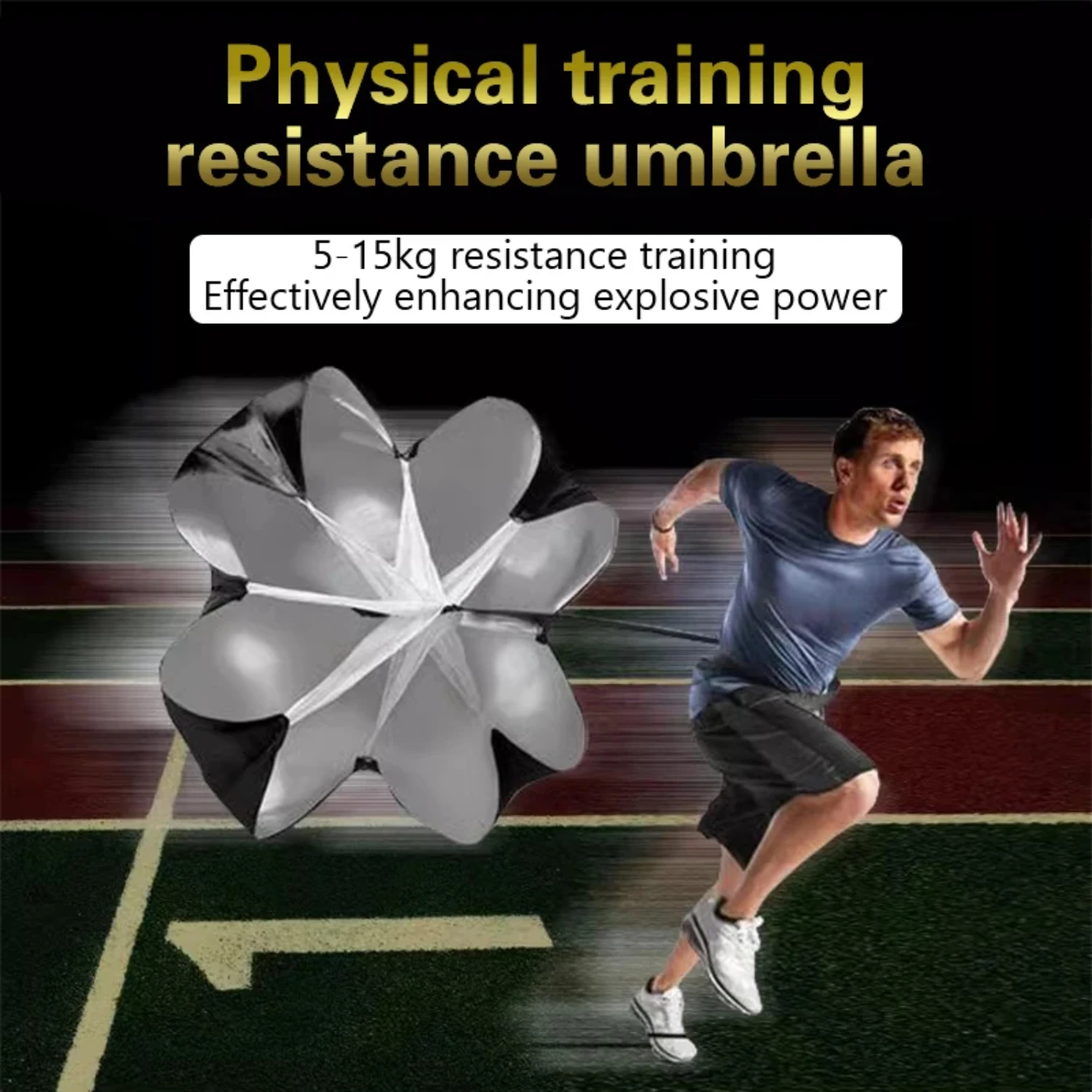 Soccer Speed Parachute strength training umbrella Football basketball running exerciser Resistance bands drag parachutes Maap