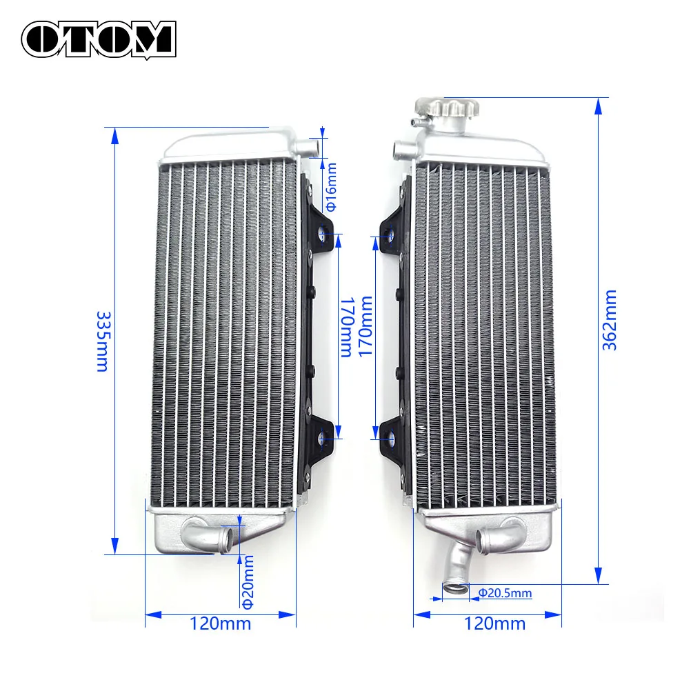 مشعاع تبريد خزان المياه لمحرك الدراجة النارية 50435007100 50435008100 لـ KTM SX XCW EXC XC HUSQVARNA TC FX TX 125-350 الدراجة الترابية #3