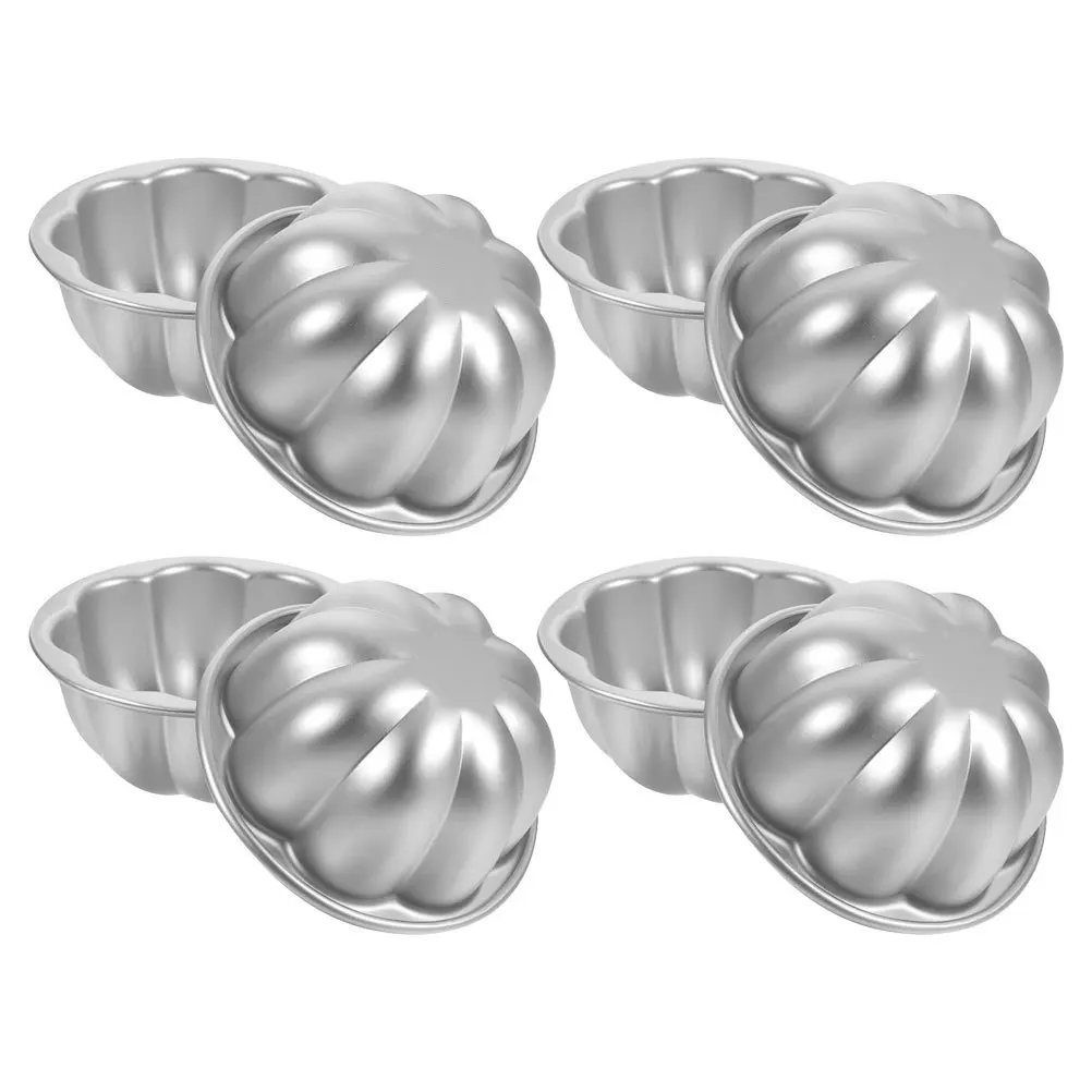 

8Pcs Aluminum Alloy Non-Stick Flower Molds for Baking Cakes Puddings Jellies Egg Tarts and Desserts Cake Molds for Baking