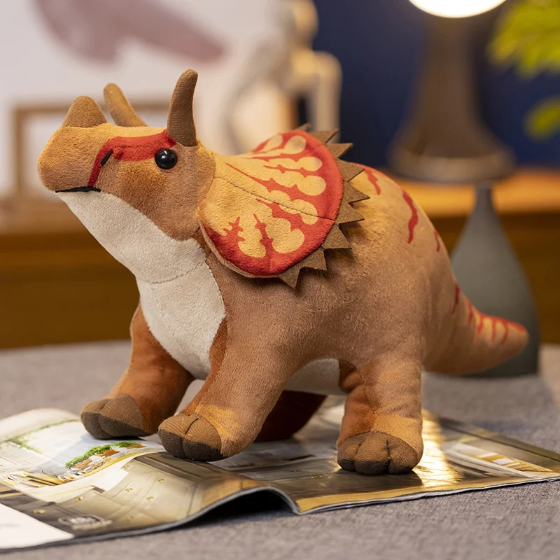 Imitation Dinosaur Plush Toys Triceratops Stegosaurus Tyrannosaurus Ankylosaurus Stuffed Dolls Real Life Cartoon Dinosaur Toys