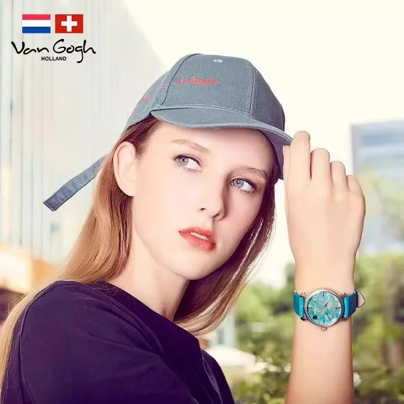 VAN GOGH 2025 Elegant Women's Watch Fashion Waterproof Clock Stainless Steel Business Dress Gift Quartz Watch for Women