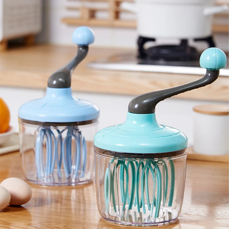 

Многофункциональный ручной венчик полуавтоматический взбиватель яиц белого крема торта яйца ручной миксер ручной взбиватель для дома