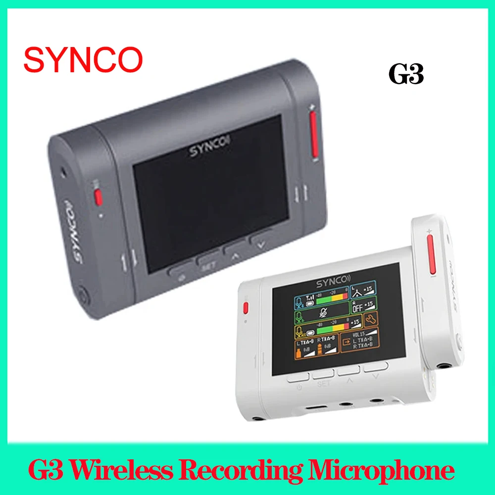 SYNCO G3 microfono di registrazione Wireless 2.4G 250m registrazione microfono Lavalier Wireless per Computer Video Studio Smartphone