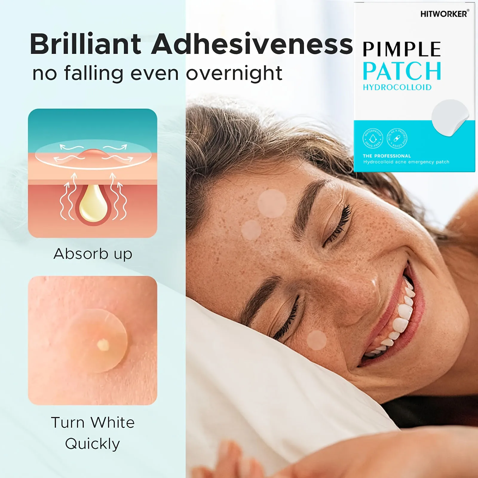 138PCS Invisible Waterproof Hydrocolloid Acne Patch for Facial Cleansing Care Essence Tool Accessory Suitable for All Skin Types image 6