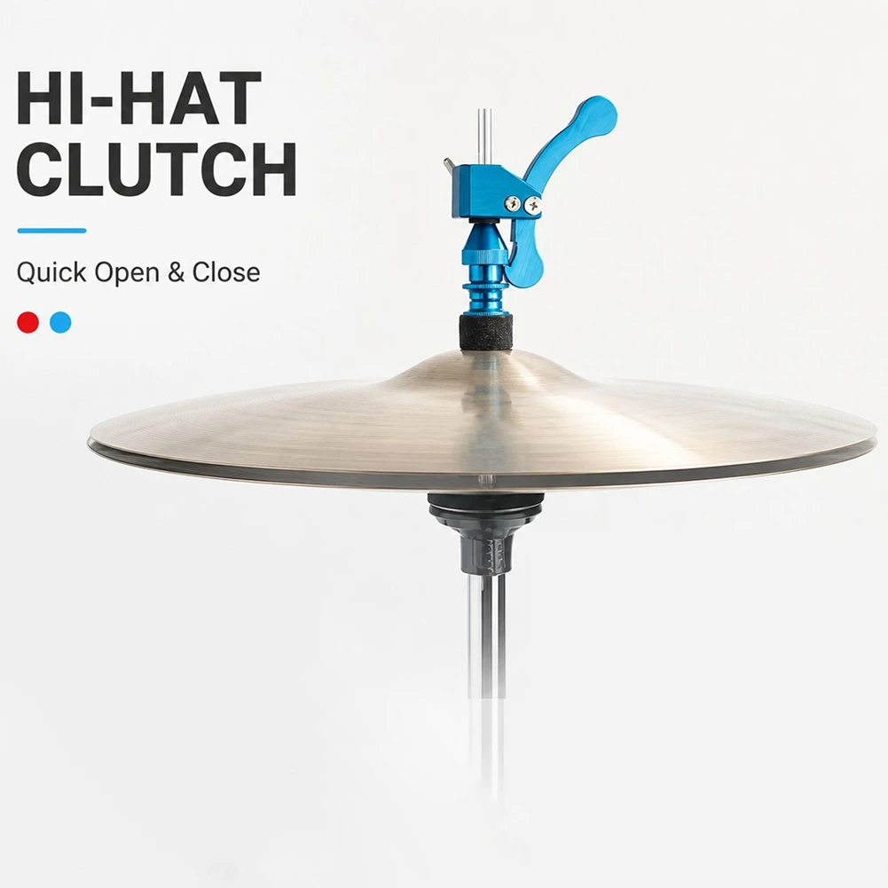 A64T-Jazz Drum Clutch Fast Lock Clutch Quick Release Hi-Hat Clutch For Cymbal Stand Red