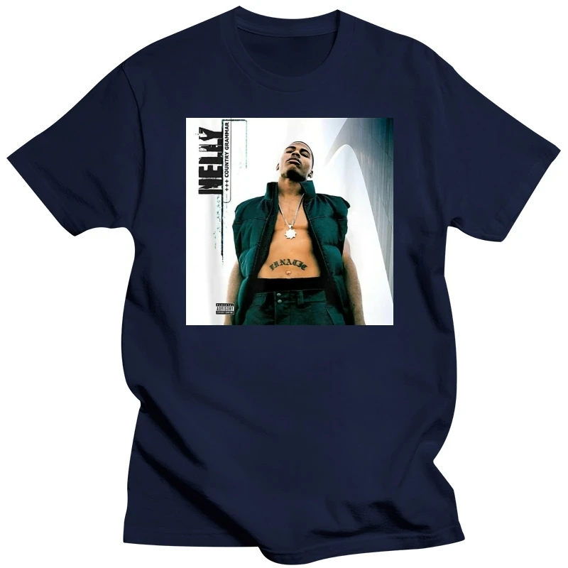 fashion black tshirts for male male tee-shirt graphic t shirts NellyS Country Grammar Album T-Shirt High Quality Tee Shirt