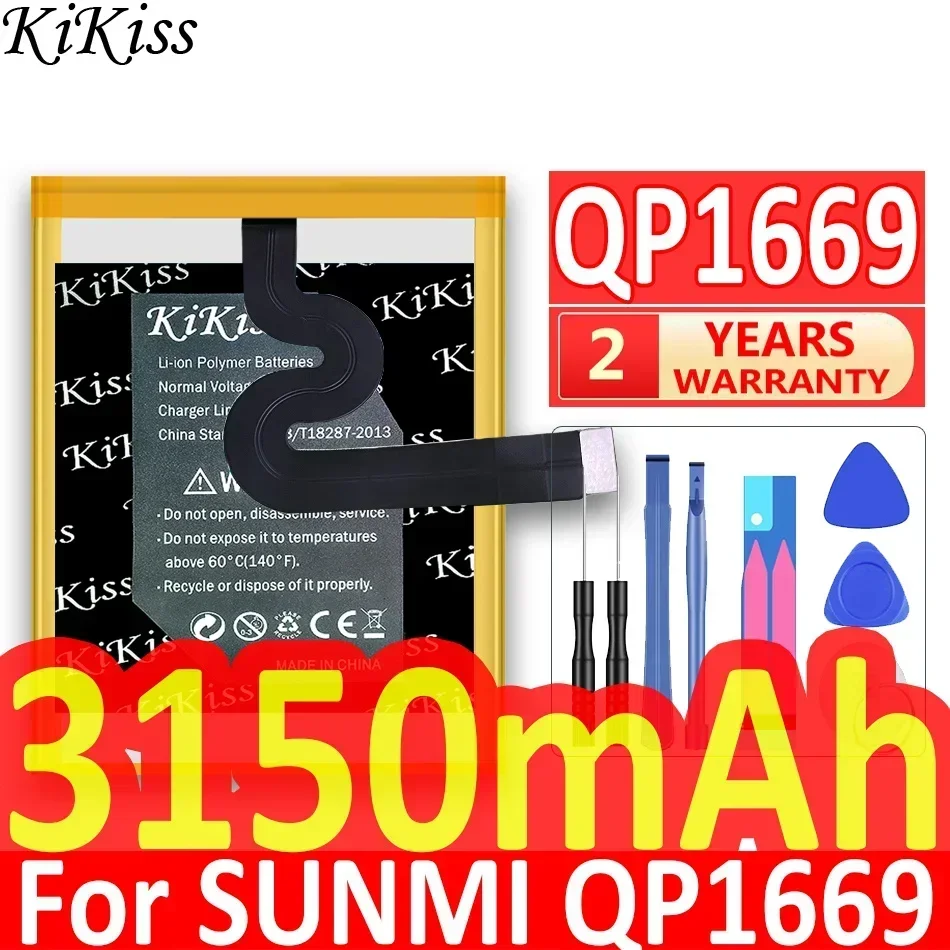 

Мощная батарея KiKiss QP1659 QP1669 ZAP1522 W5910 для VK VEKEN W5910 SUNMI M1 SUNMI V2PRO V2 Pro V 2 Pro