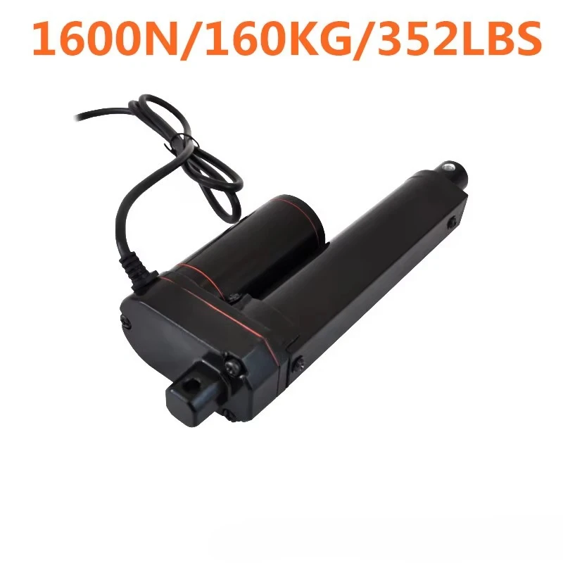 New 12V 24V DC waterproof linear actuator motor manufacturer 200/250/300/400mm customized stroke 1600N 160KG 352LBS load