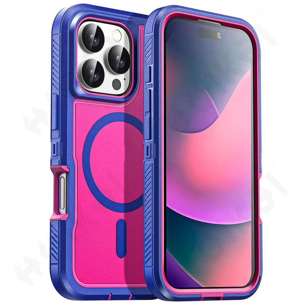 Original Ott Armor Box Hülle für IPhone 16 15 14 13 12 17 Max Plus für Magsafe Wireless Charger Heavy Duty stoßfeste robuste Abdeckung – Detail 15