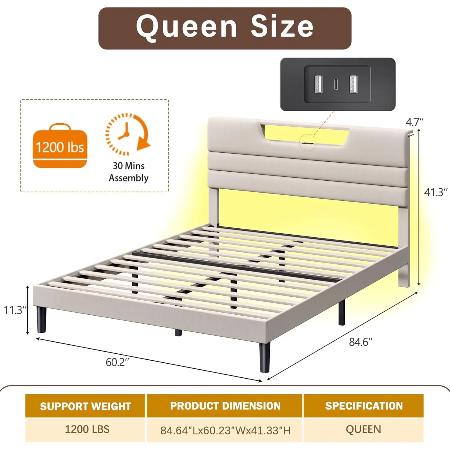 Thumbnail 2 - #3 Trending Metal Platform Beds Right Now