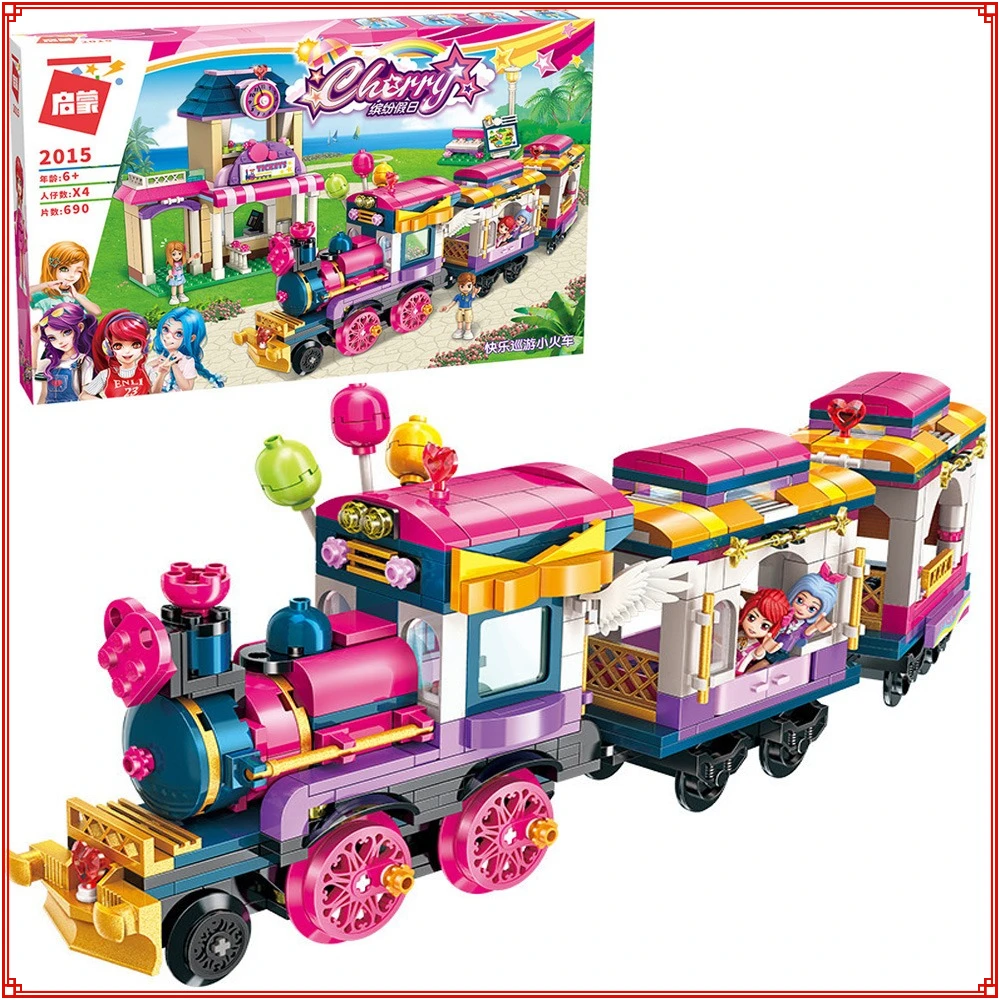 

Keeppley Building Block Happy Parade Little Train Colorful Holiday Girls Assemble Toys Educational Bricks Toys for Kids Gifts