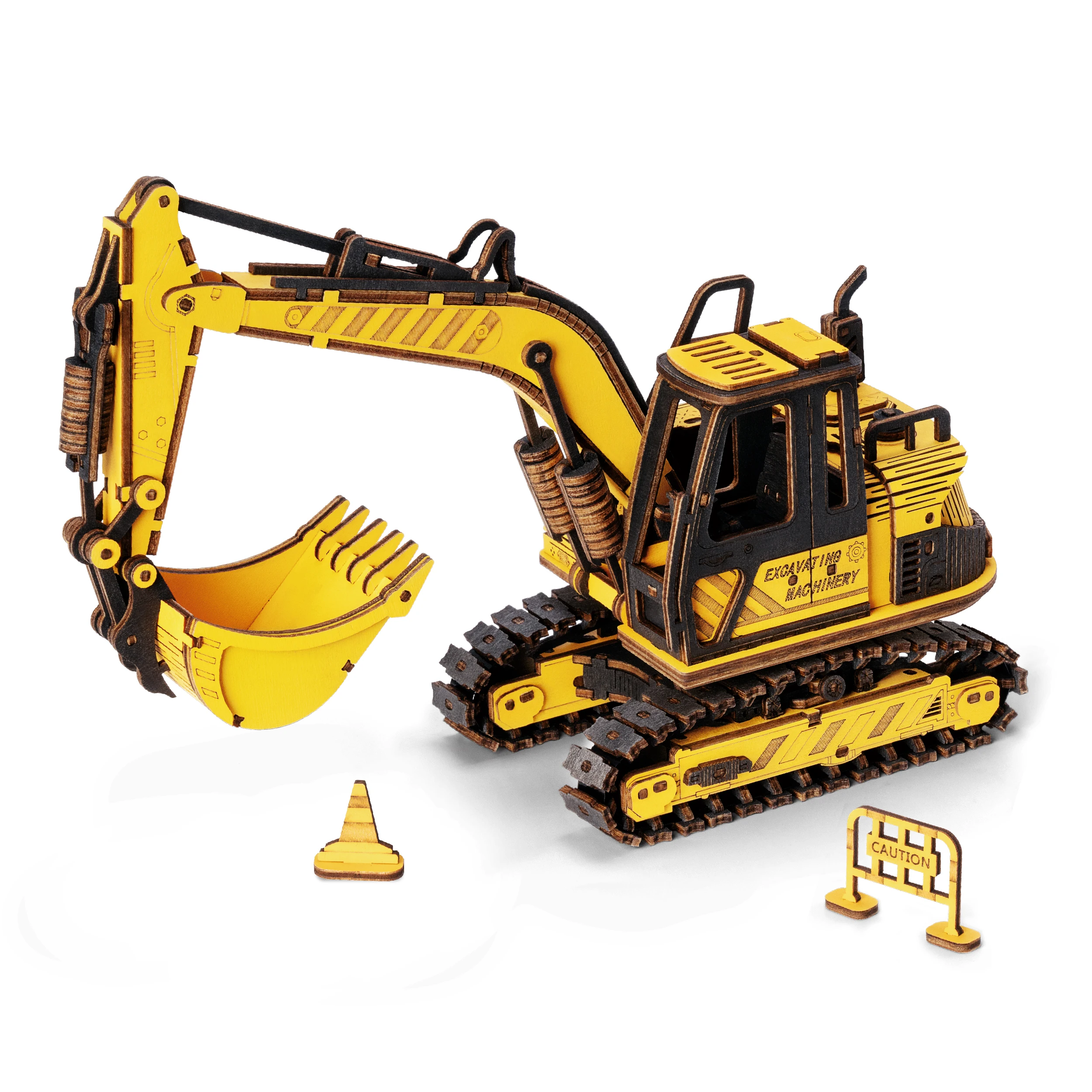 Robotime Rokr Construction véhicules camion jouets ensemble 3D Puzzles en bois pour garçons tout-petits anniversaire